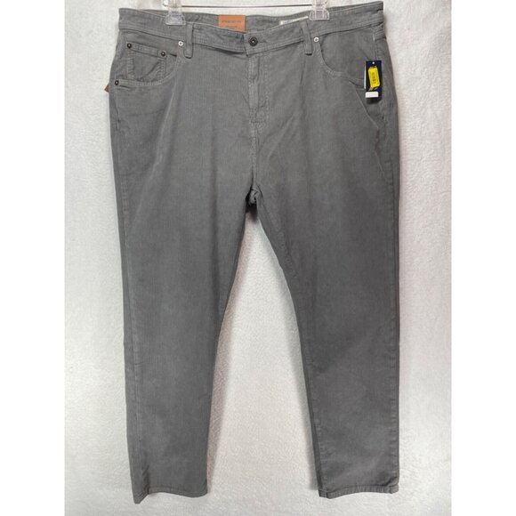 Cremieux Men's 42x30 Straight Fit Corbin Corduroy Pants Gray NWT - Picture 1 of 15